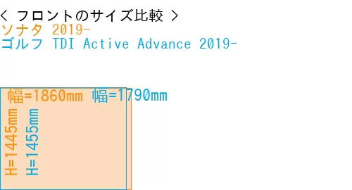#ソナタ 2019- + ゴルフ TDI Active Advance 2019-